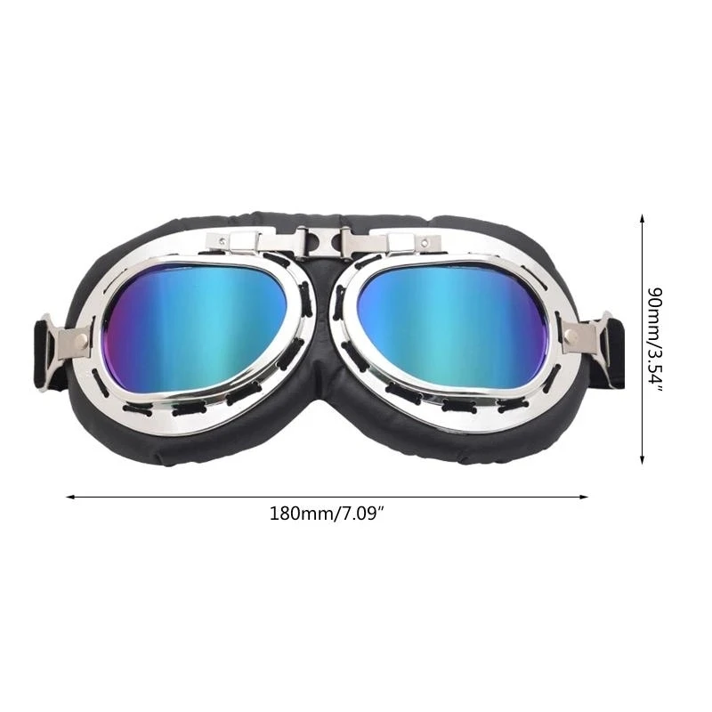 Weichrahmige Motorradbrille Retro Vintage Winddicht Staubdicht – Image 6