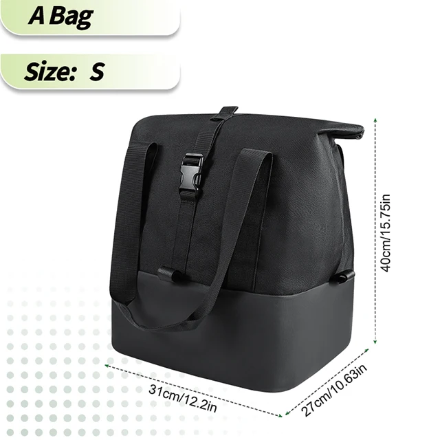 Hinterer Fahrradkorb Fahrrad-Gepäckträgertasche mit Griff Große Kapazität E-Bike-Korb Fahrradkörbe