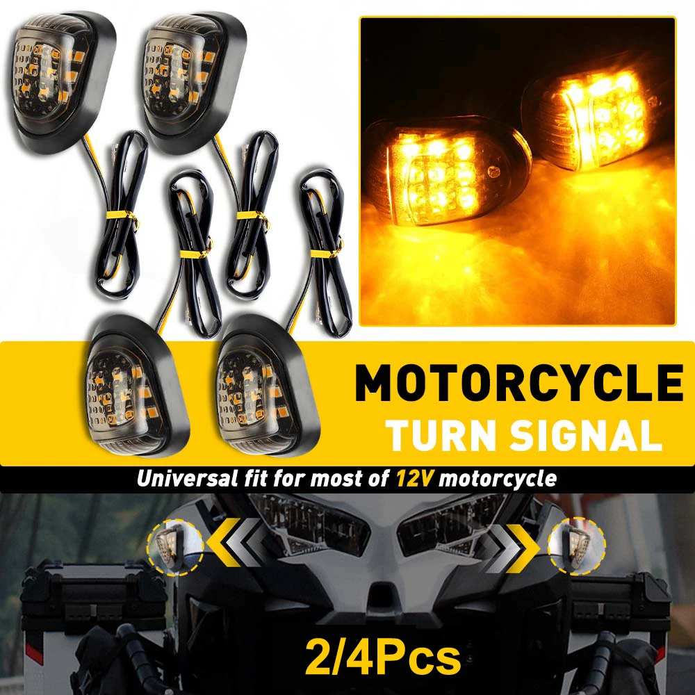 Motorrad LED Blinker Schwanz Stop Indikatoren Blinker Rücklicht Universal Fit Für 12V Motorräder IP68