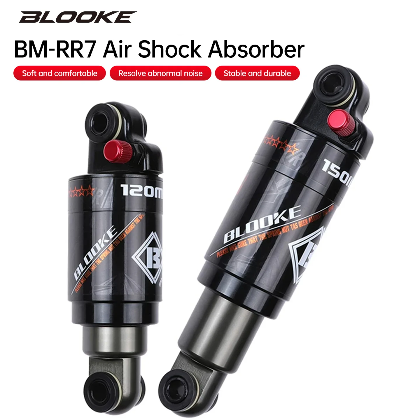 BLOOKE R7 Luftfederung Stoßdämpfer MTB Hinterer Stoßdämpfer für Downhill Vollgefederte Fahrräder