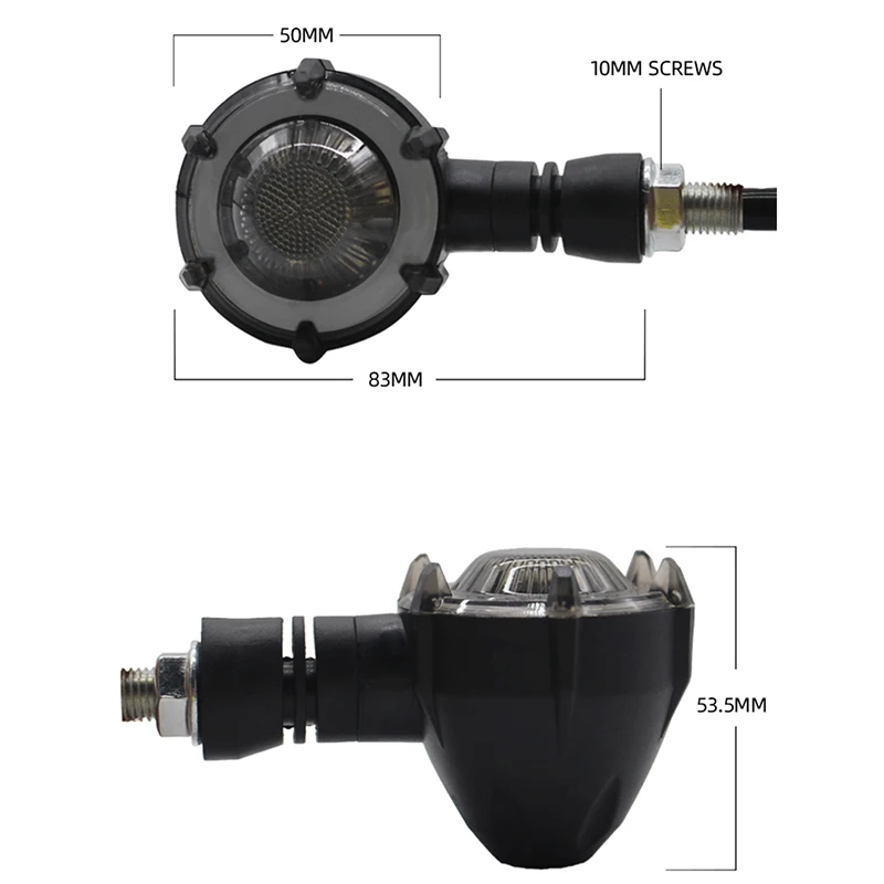 Motorrad LED-Blinker Bremslicht LED Bernsteinfarbenes (2 Stück) – Bild 3
