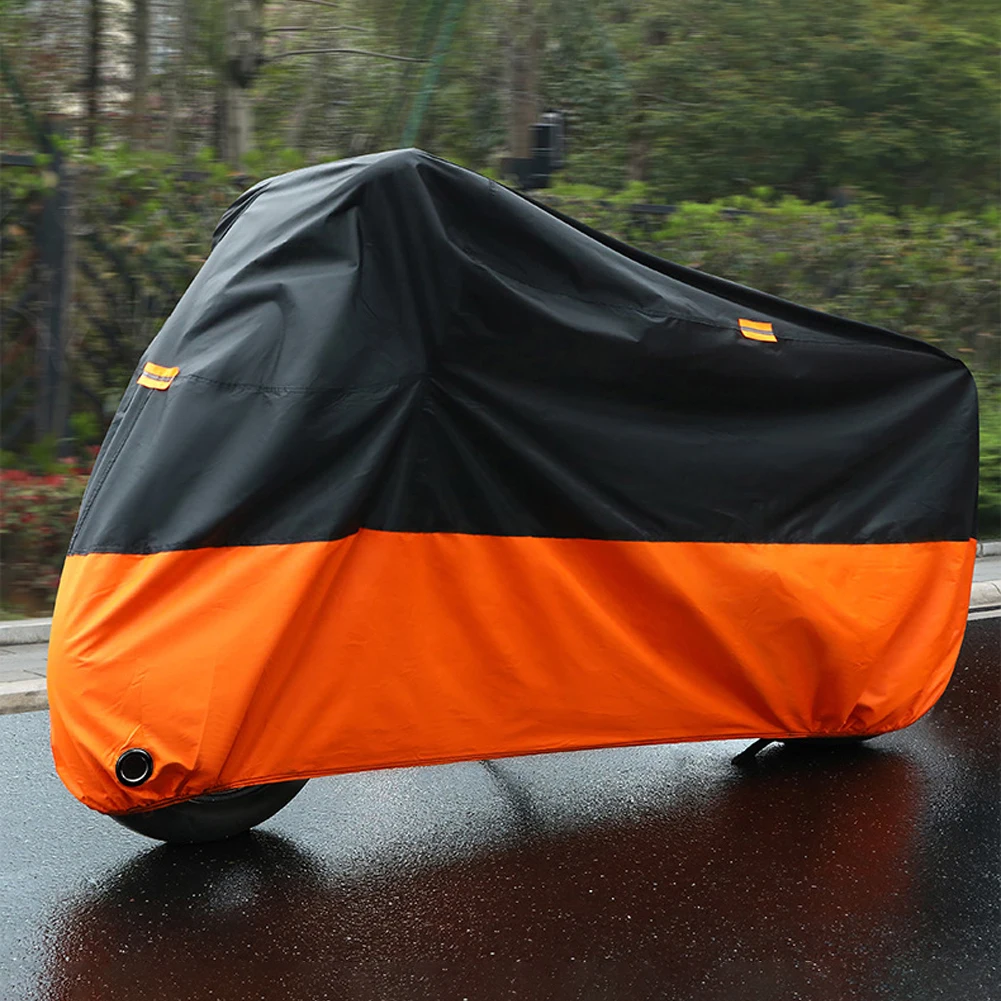 Motorradabdeckung, wasserdicht, wetterfest, UV-Schutz, für den – Immagine 3