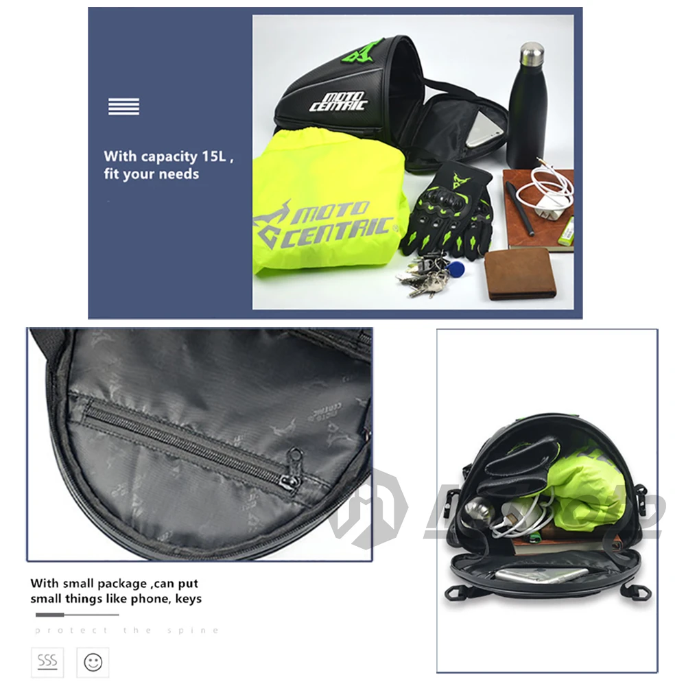 Wasserdichte Motorrad Hecktasche Sport Gepäck Reflektierende Sattel – Bild 4