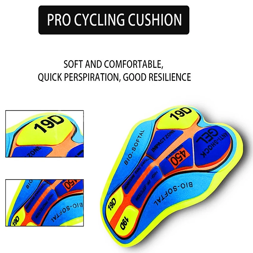 Herren-Radtrikot-Shorts für Outdoor-Aktivitäten, Gepolsterte – Image 6
