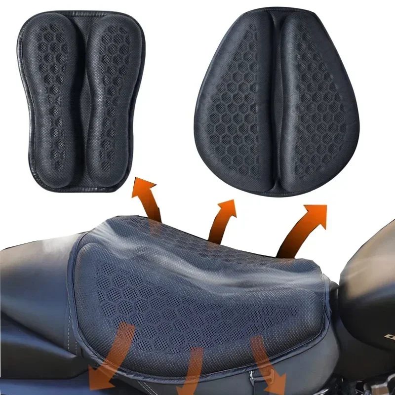 Faltbare Motorrad Gel Sitzkissen 3D Wabenstruktur Schock Atmungsaktive Motorrad Gel Sitz Pad Gel Kissen