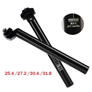 Fahrradsattelstütze 300mm Mountainbike-Sattelrohr Aluminiumlegierung Integrierte Sattelstütze 25 4 27 2 28 6