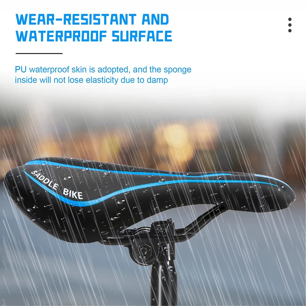 Fahrradsattel MTB Mountain Road Bike Sitz Hohlgel Bequemes – Immagine 3