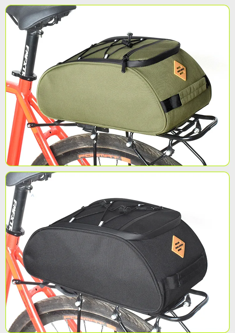 8L Hinten Fahrradträger Tasche Regen Abdeckung Wasserdichte Fahrrad – Image 5