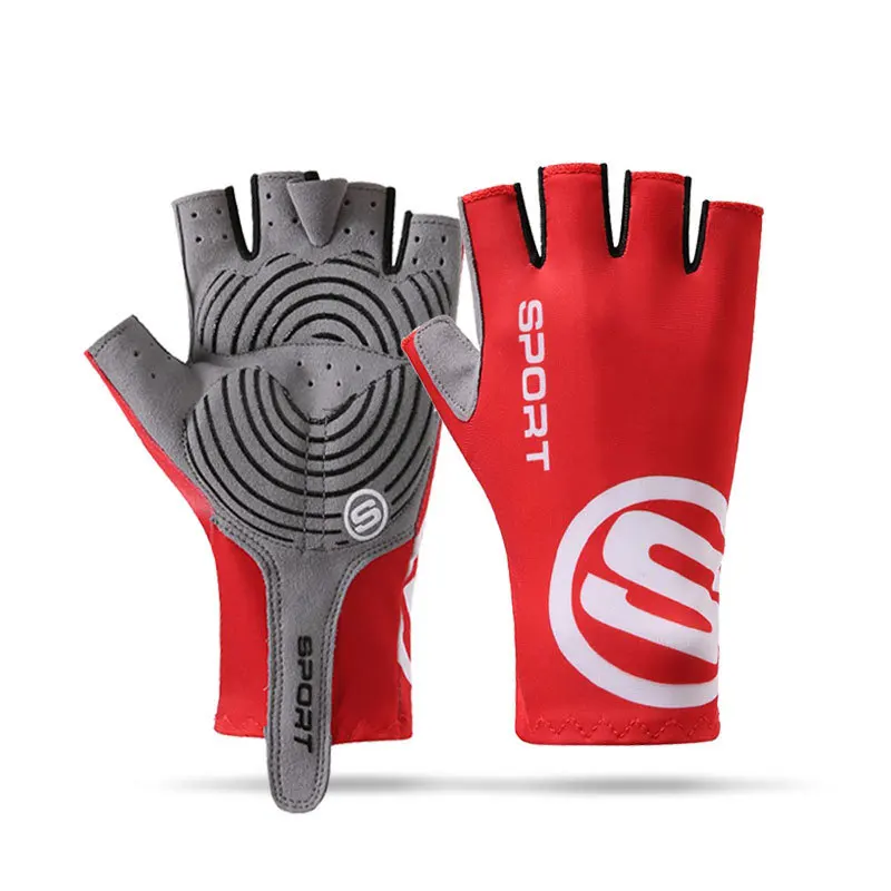 Radfahren Handschuhe Atmungsaktive Anti-Slip Sonnenschutz Halbe Finger Handschuhe Anti-UV Feuchtigkeit Wicking
