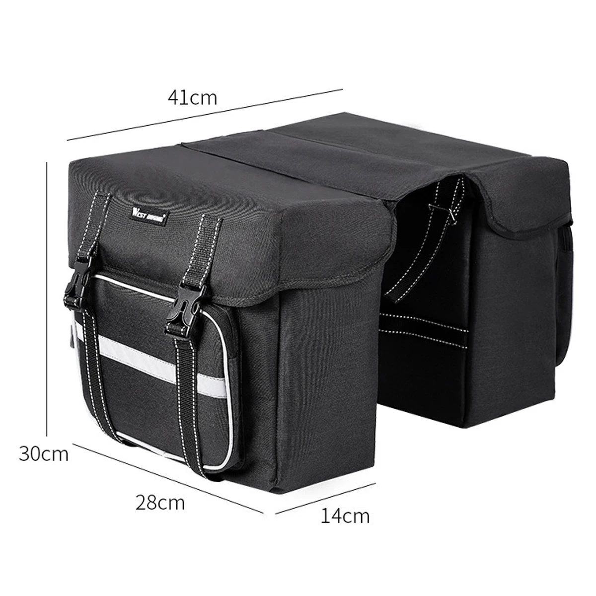 Motorrad-Fahrradtasche 2-in-1 Gepäcktasche für den Rücksitz – Bild 2
