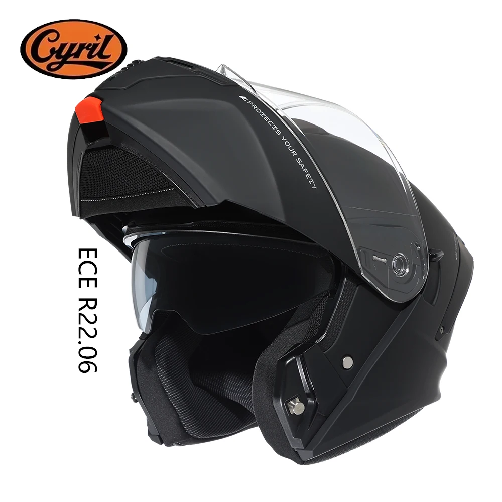 Modularer Motorradhelm ECE 22.06 zertifiziert, DOT-geprüft, für Männer und Frauen, Integralhelm, Klapphelm