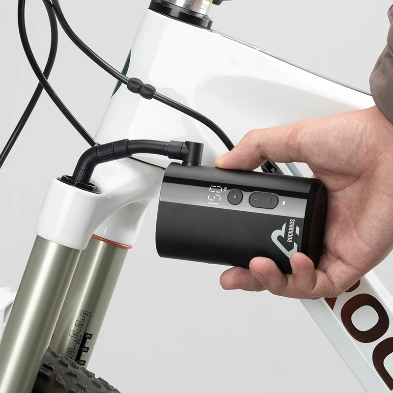 ROCKBROS Mini Pumpe 150psi Tragbare Fahrrad Reiten Elektrische – Bild 5