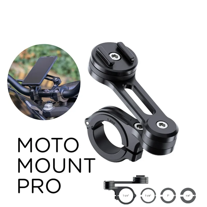 Moto Mount Motorrad-Lenker-Handyhalterung für Navigation & Touring mit Anti-Vibrations-Klemme