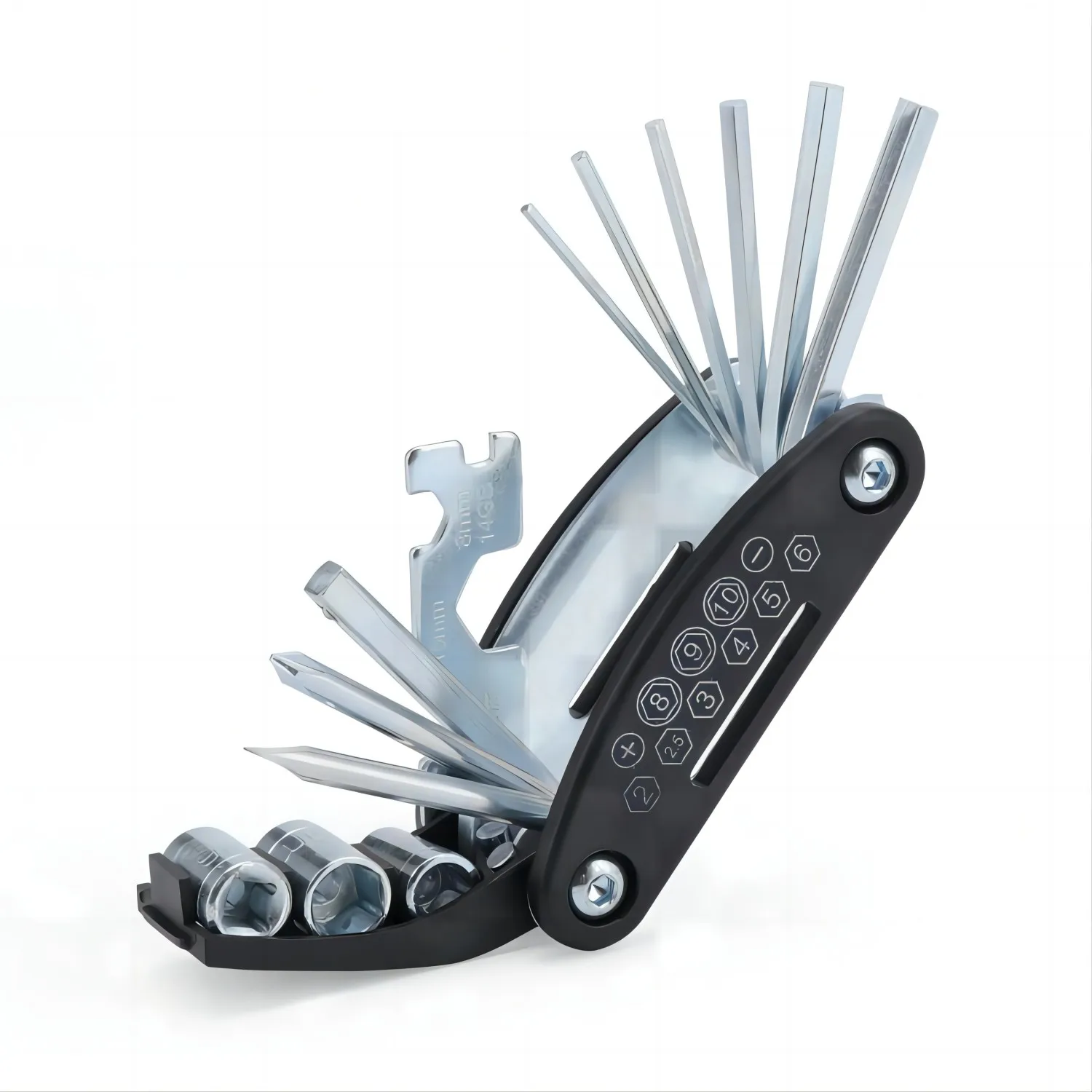 16-in-1-Fahrrad-Multitool-Set, tragbares Fahrrad-Reparatur-Werkzeug-Set, inklusive Inbusschlüssel