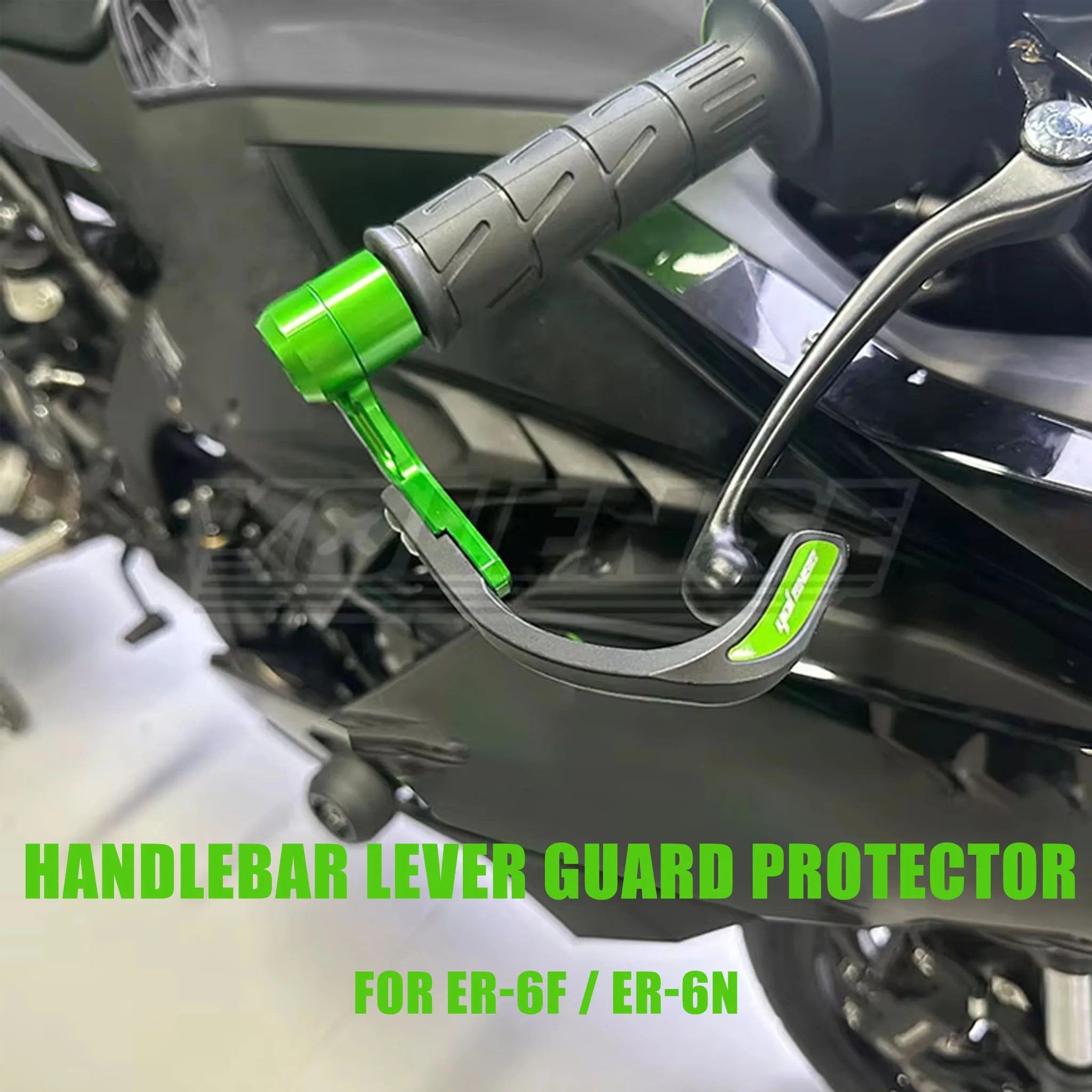Motorrad 7/8" 22mm Lenkergriff-Schutz Brems- und Kupplungshebel-Schutz Passend für ER-6F ER-6N ER6F ER6N ER 6F