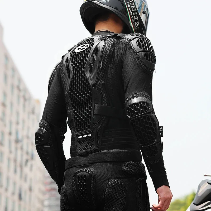 Sommer-Motorrad-Rennjacke für Herren, Rüstungsschutzausrüstung – Image 6