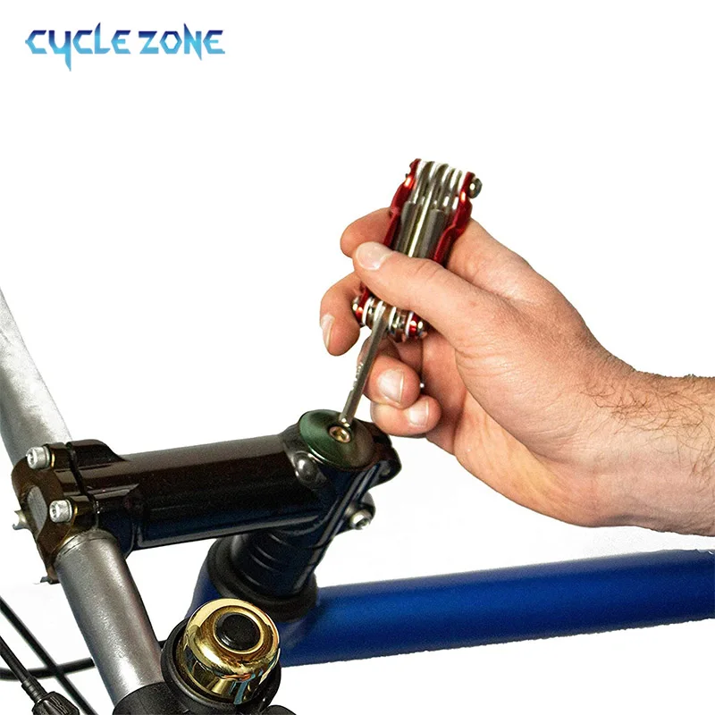 Multi Reparatur Tools Kit Tragbare Fahrrad Werkzeug Klapp Allen – Image 4