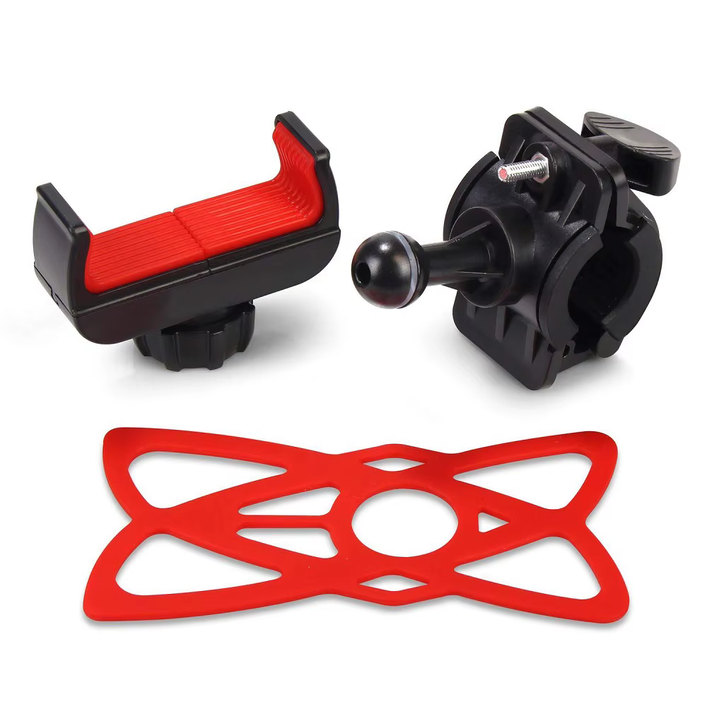 Fahrrad-Handyhalterung für Lenker, geeignet für Fahrräder, Motorräder, Roller und Mountainbikes, verstellbare