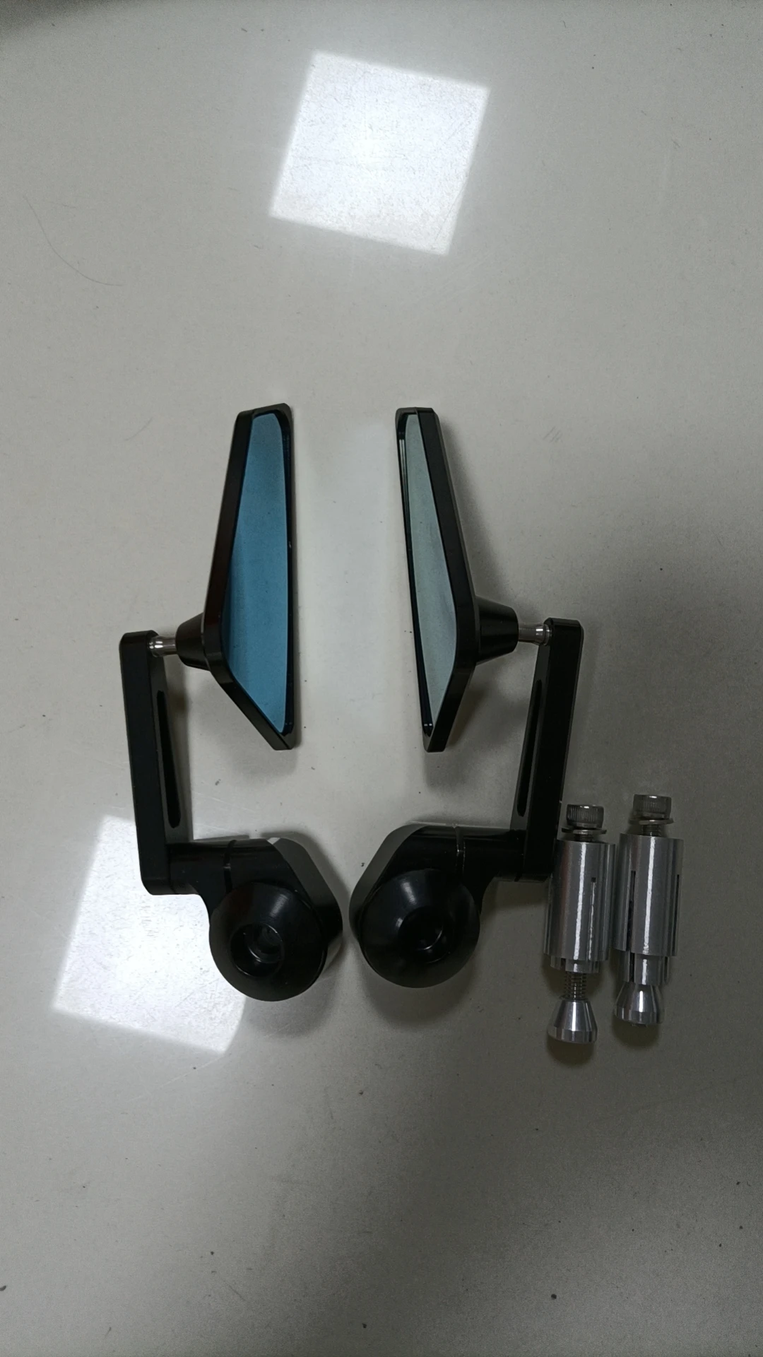 1 Paar 7/8 Zoll 22 mm Motorrad Aluminium Bar End Side Rückspiegel – Bild 6