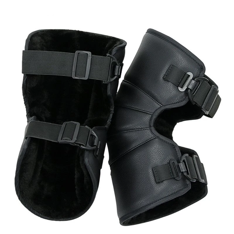 Motorrad Schutz Kneepad Motorrad Reiten Knie Pads PU Leder Motocross Knie Protector Brace Schutz Radfahren