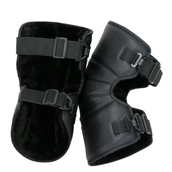 Motorrad Schutz Kneepad Motorrad Reiten Knie Pads PU Leder Motocross Knie Protector Brace Schutz Radfahren