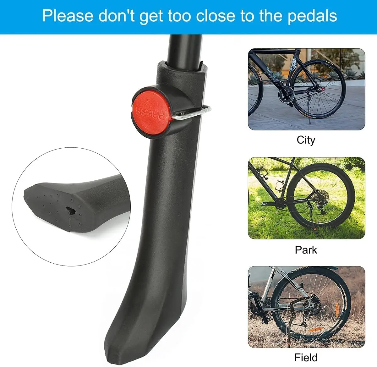 Verstellbarer Fahrradständer, Aluminiumlegierung, universeller – Immagine 6