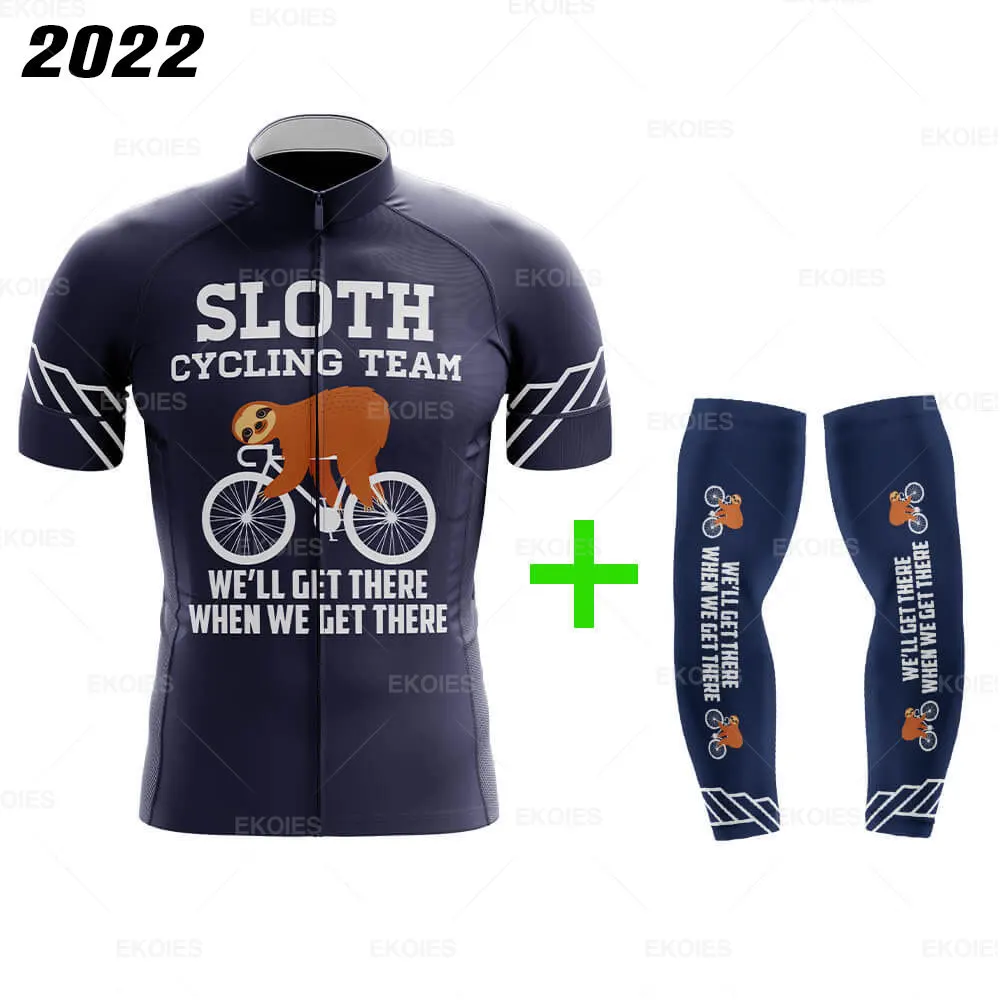 Radtrikots Herren Sloth Team Sommer Kurzarm Fahrradtrikot – Image 5