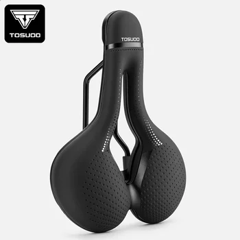 TOSUOD Hohl Atmungsaktive Fahrradsattel Männer Frauen MTB Rennrad Sattel Stoßdämpfende Bequeme Big Butt