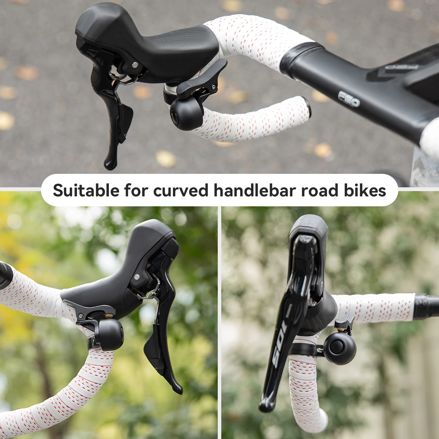 ROCKBROS Fahrradklingel, Rennradhupe, wasserdicht, Kupferlegierung – Immagine 6