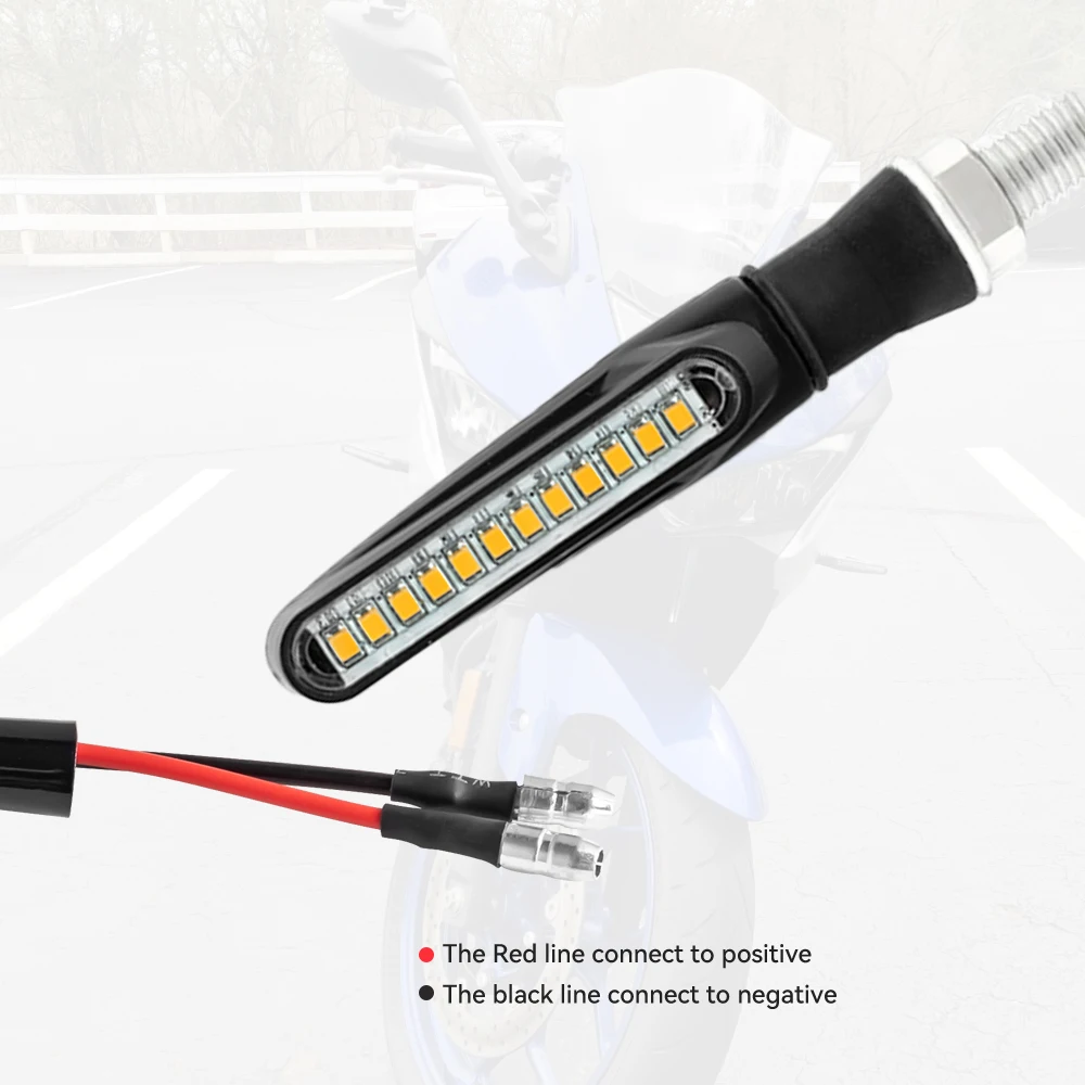 Motorrad LED Blinker Richtungs anzeigen blinken hinten Heck bremse – Bild 4