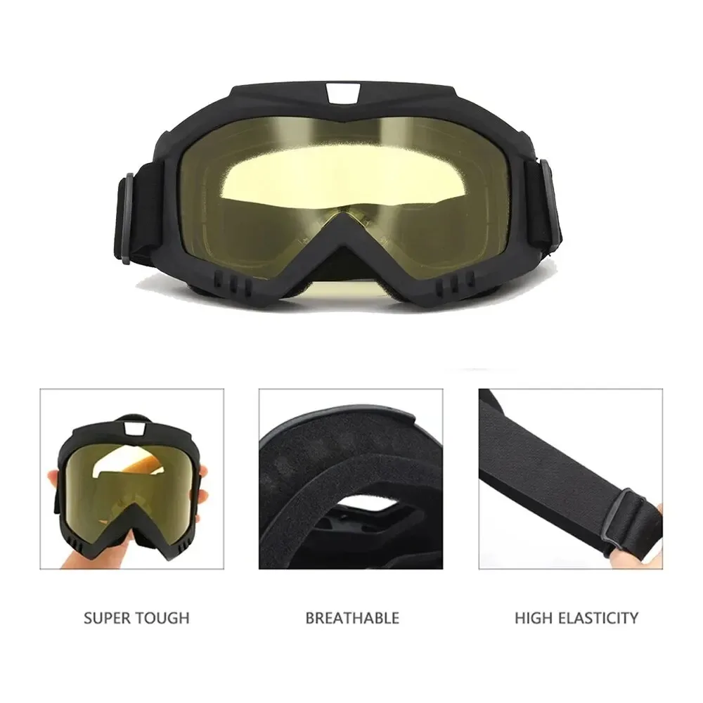 Wind dichte Brille HD Motorrad Outdoor Sport Sonnenbrille Brillen – Immagine 3