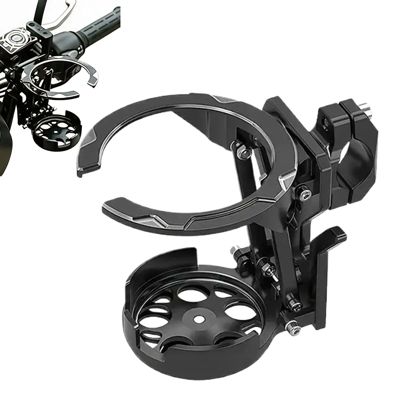 Fahrrad-Wasserhalter, universeller, faltbarer Getränkehalter für den – Image 5
