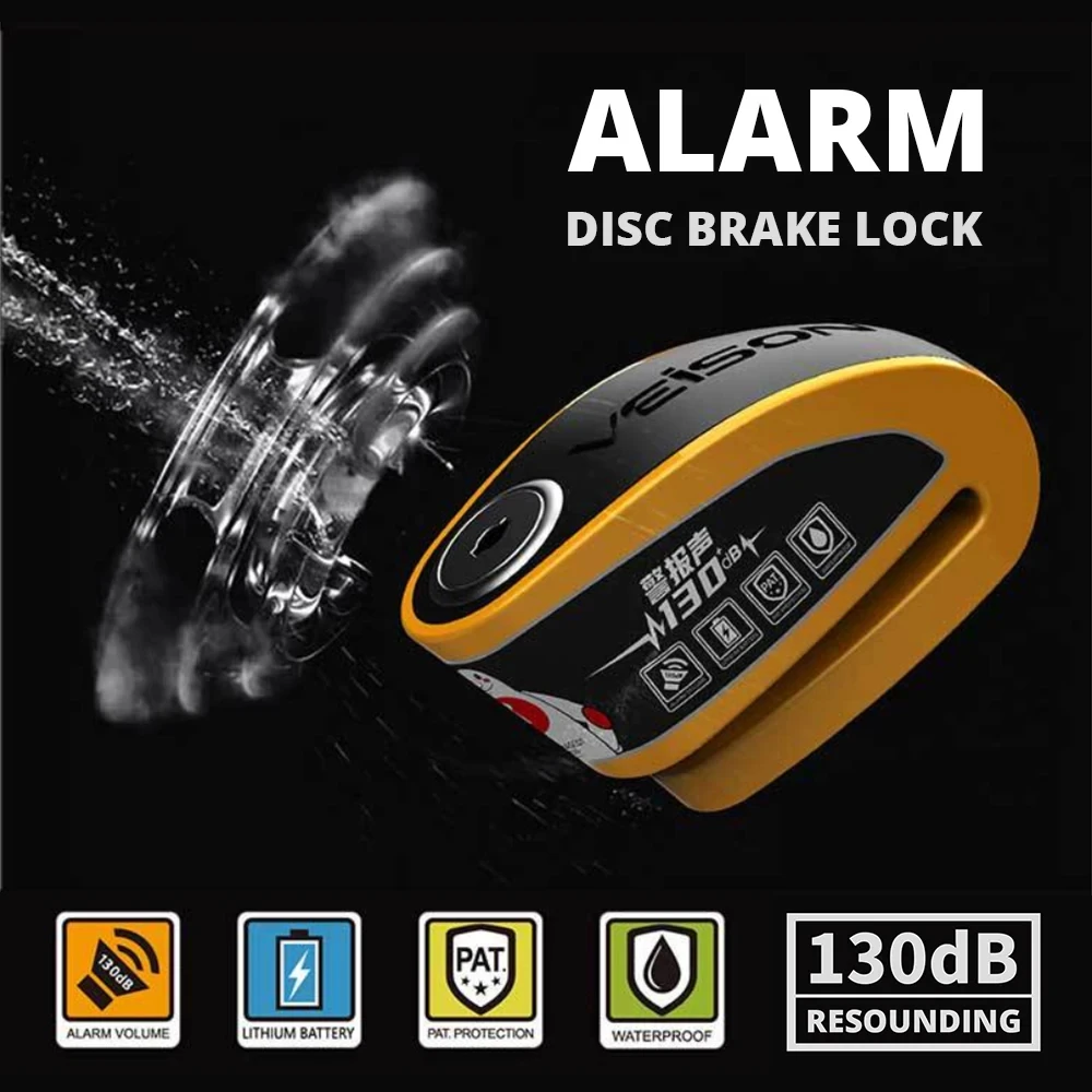 Motorrad Wasserdichtes Alarmschloss Fahrrad DiscLock Intelligenter – Image 5