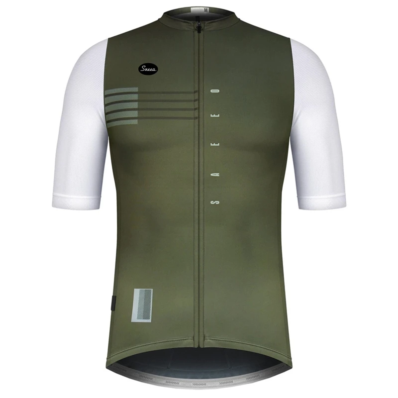 Herren Pro-Team Fahrradbekleidung Kurzarm Ropa Ciclismo Sommer-Radtrikot Triathlon Fahrradtrikots Uniform