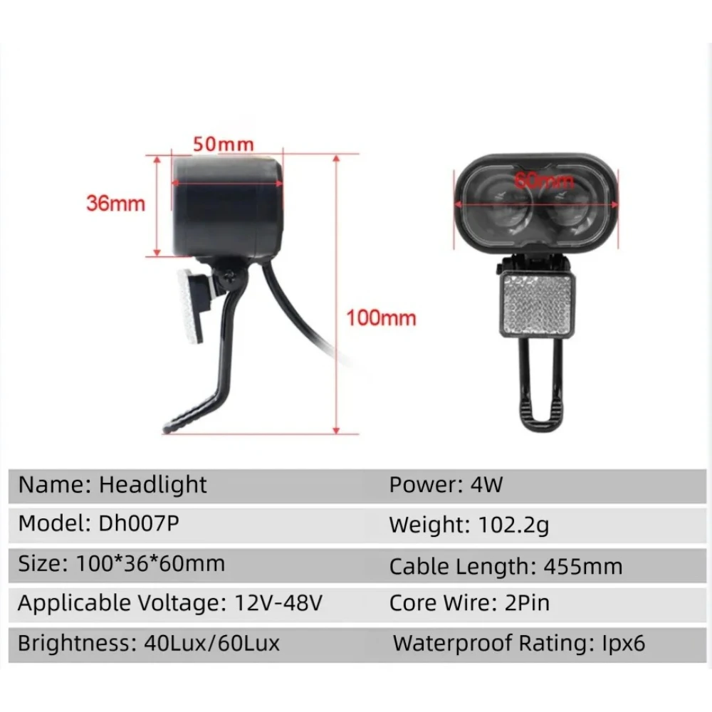 E-Bike Zubehör Lithium-Batterie Modifikation Teil Ebike Scheinwerfer – Bild 6