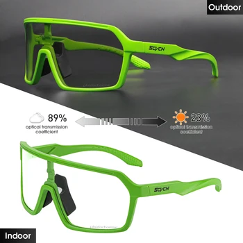 SCVCN Polarisierte Radfahren Sonnenbrille Mtb Sport UV400 Photochormische Brille Fahrrad Brille Männer Frauen