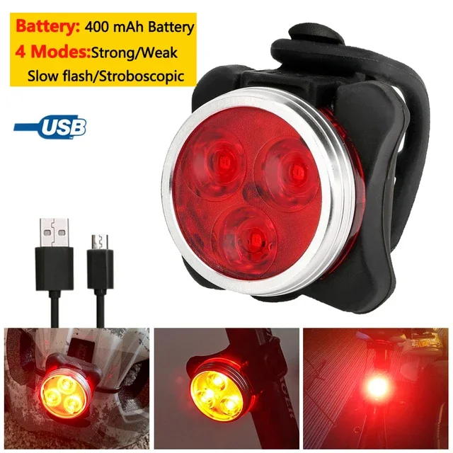 Radfahren Fahrrad Vorne Hinten Licht Set Fahrrad USB Ladung Scheinwerfer Licht MTB Wasserdichte Rücklicht LED