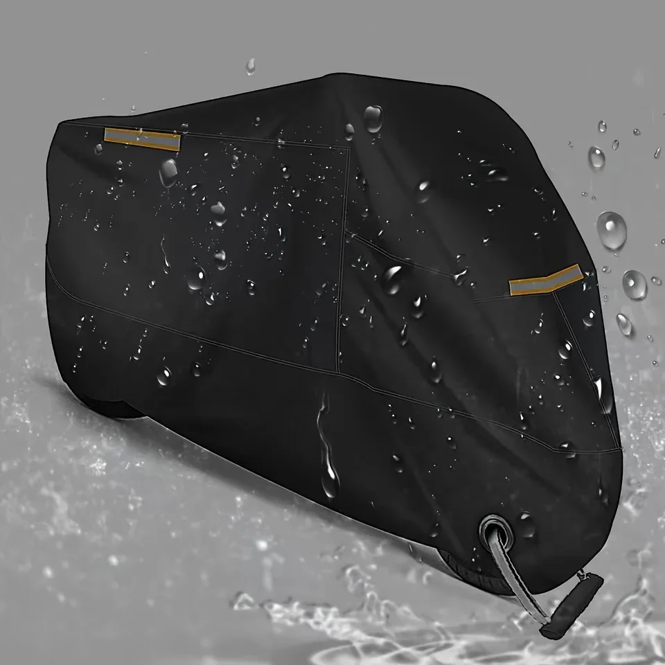 Motorradabdeckung, Regenschutz, wasserdicht, staubdicht, UV-Schutz – Immagine 3