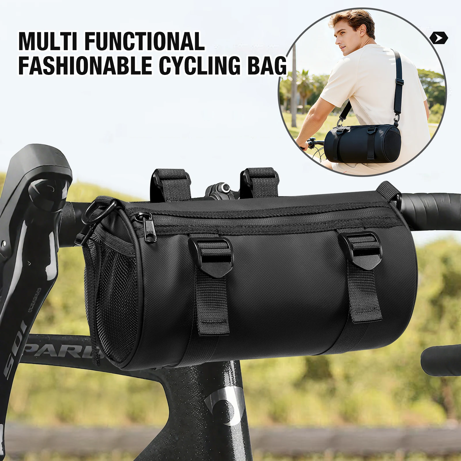 Outdoor Radfahren Fahrrad Vorne Lenker Tasche Fahrrad Taschen, Tanktasche Multifunktions Tragbare Schulter