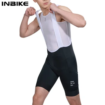 INBIKE Herren Radfahren Trägerhose 3D Gepolsterte MTB Bike Shorts Hosen Mann Rennrad Hosen Fahrrad Shorts