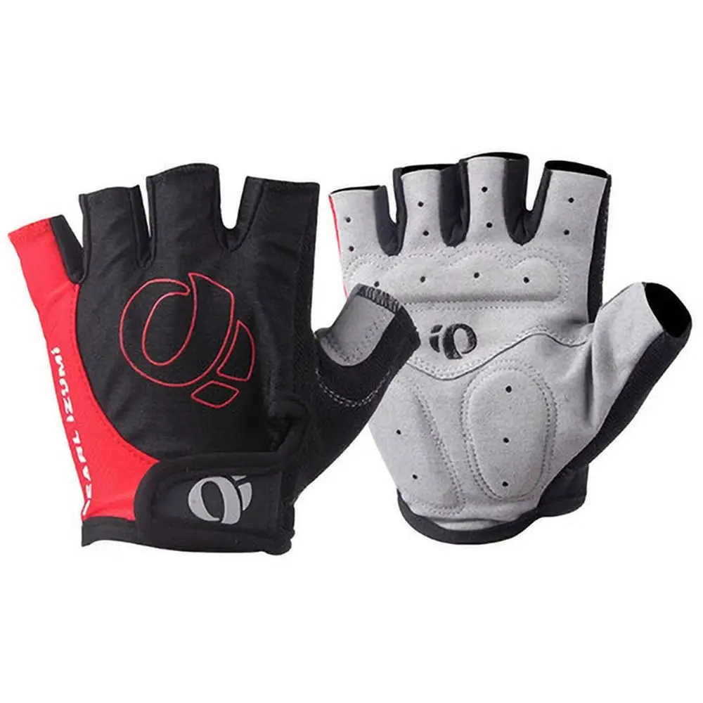Halbfinger-Fahrradhandschuhe, fingerlose, mit Silikon gepolsterte Reithandschuhe, weiche, atmungsaktive