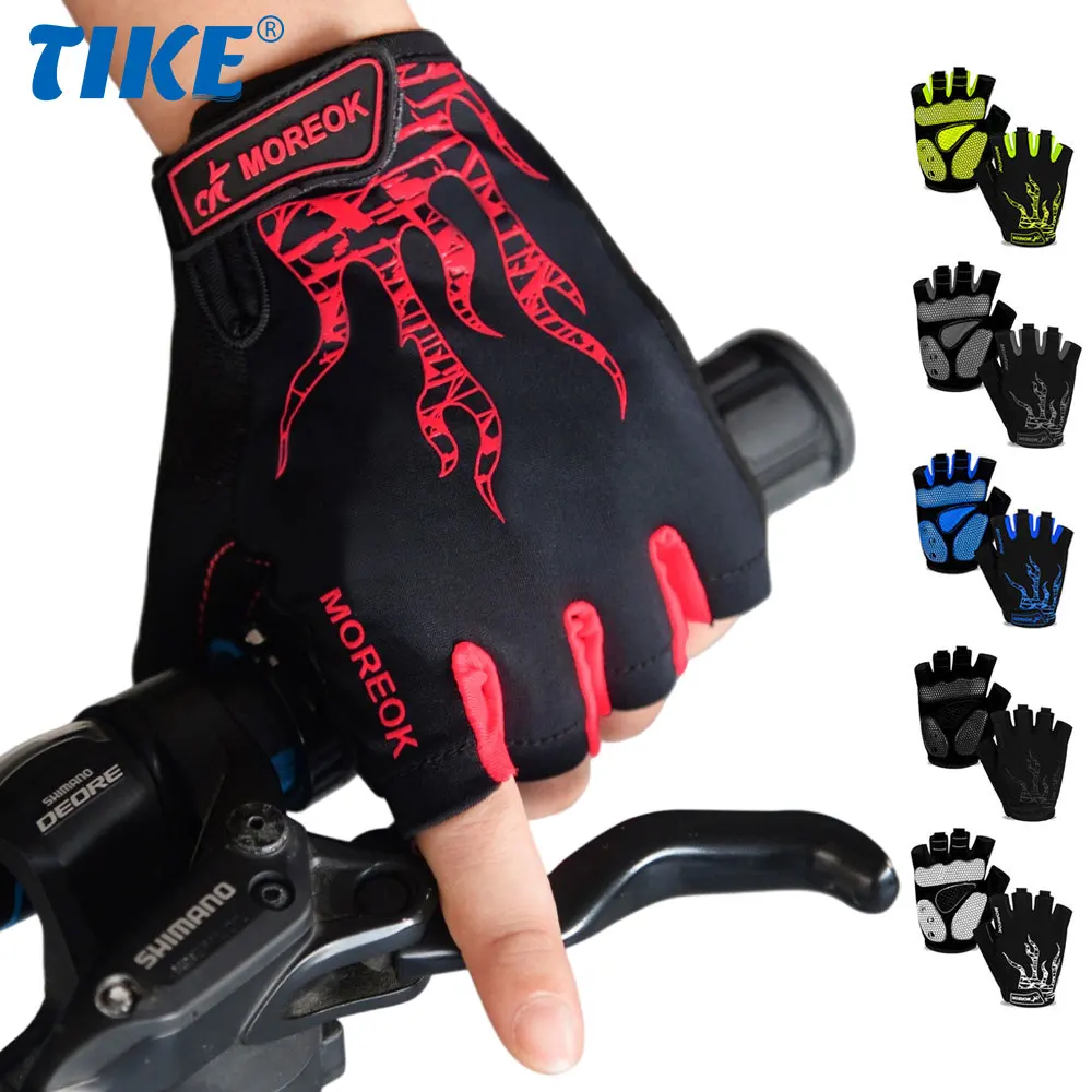 Fahrradhandschuhe Halbfinger gepolsterte Fahrradhandschuhe Radfahren Mountain Road Fahrrad Radfahren