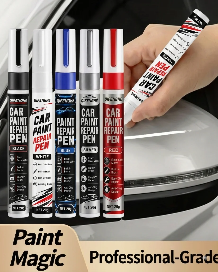 Auto-Reparaturstift Weiß, Kratzer-Reparaturpinsel, Farbabstimmung – Bild 5