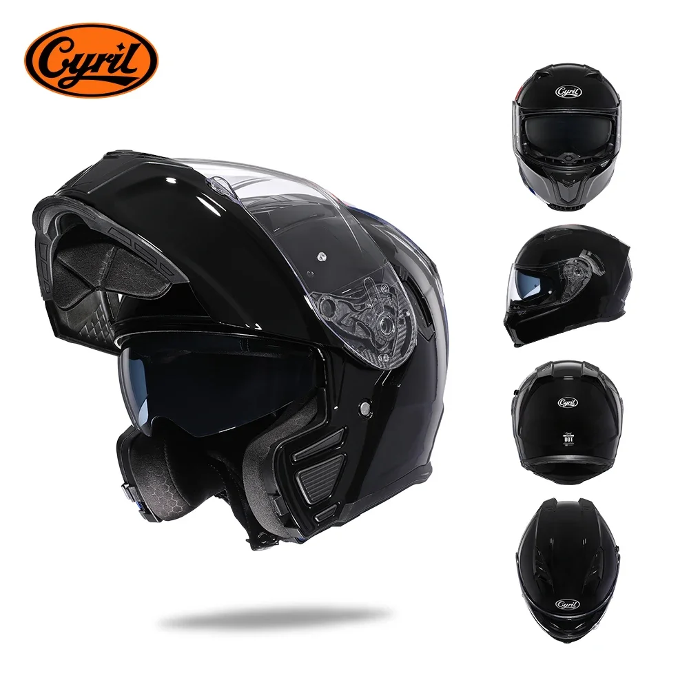 Motorradhelm mit Doppelvisier Modularer Klapphelm für Erwachsene Männer und Frauen DOT-Zertifiziert