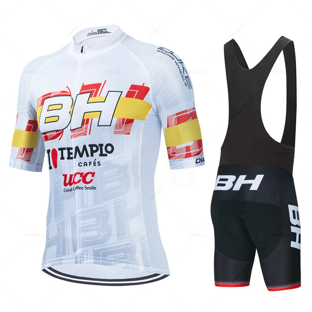 Radfahren Jersey Set Kurzarm für Männer Anti-Uv Bike Jersey Sets BH – Image 5