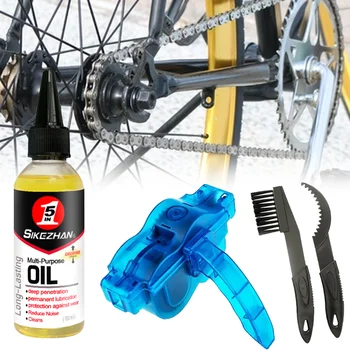 Fahrradkettenreiniger und Schmierset, tragbares Wäscher-Waschwerkzeug für die Fahrradwartung