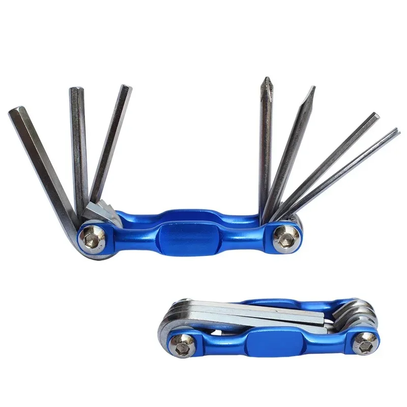 Multi Reparatur Tools Kit Tragbare Fahrrad Werkzeug Klapp Allen – Image 6