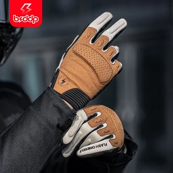 Motorradhandschuhe für Damen und Herren, Sommer, Touchscreen-fähig, Fahrradhandschuhe, atmungsaktiv
