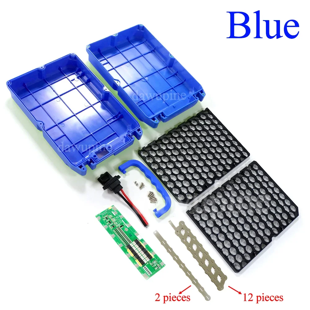 48 V 30 A E-Bike Batteriegehäuse Aufbewahrungsbox BMS 13 S 8 P 18650 Batteriehalter Nickelstreifen
