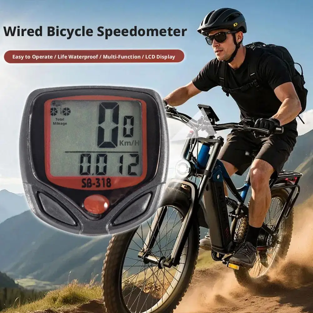 Wasserdichter Fahrradcomputer, Tachometer, Kilometerzähler, kabellos – Image 3
